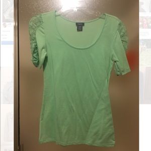 Lace sleeve top